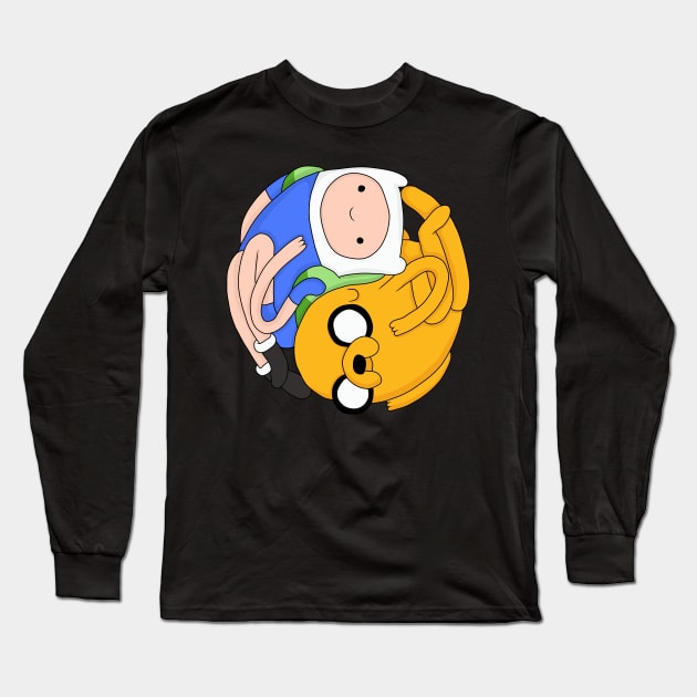 Jake and Finn Long Sleeve T-Shirt by valentinahramov